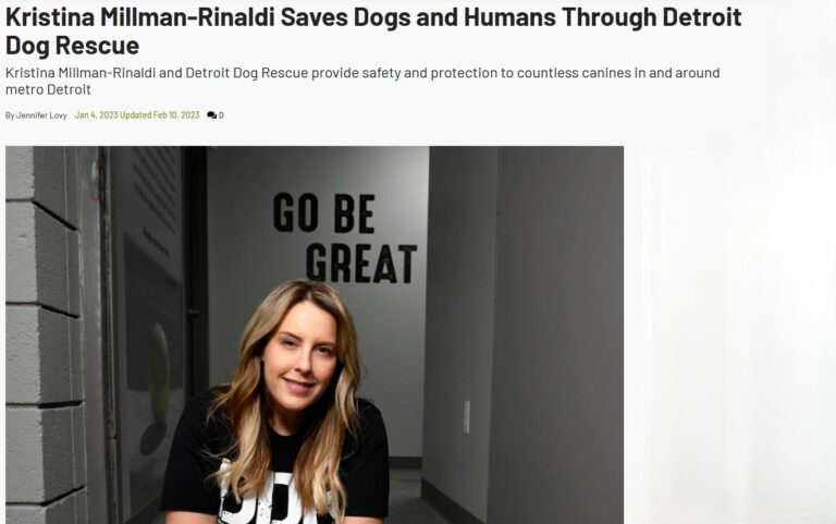 Kristina Millman-Rinaldi Saves Dogs and Humans Through Detroit Dog Rescue